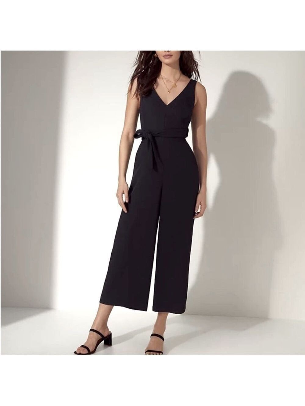 Wilfred Aritzia Écoulement Tie Wrap Jumpsuit in Black Size 2